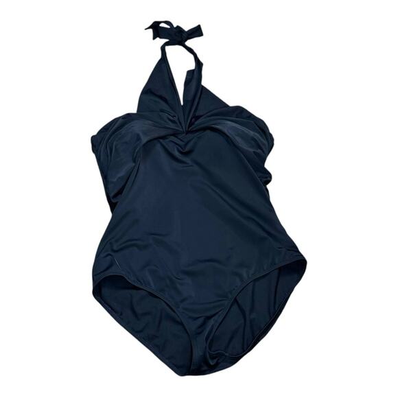 Boden Cross Front Halter Neck One Piece Swimsuit - Picture 3 of 5